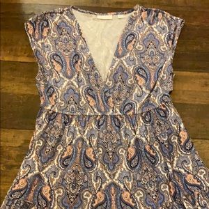 Paisley print dress